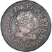 Moneta, Francia, Louis XIII, Double Tournois, 1620, Poitiers, MB+, Rame