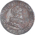 France, Louis XIII, Double Tournois, 1633, Tours, Copper, EF(40-45), CGKL:440