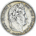 Moeda, França, Louis-Philippe I, 1/4 Franc, 1834, Paris, AU(50-53), Prata