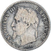 Moneta, Francia, Napoleon III, 50 Centimes, 1865, Bordeaux, MB, Argento
