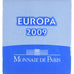 France, 10 Euro, Europa, 2009, Monnaie de Paris, BE, FDC, Argent