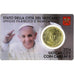 Vatican, Benedict XVI, 50 Euro Cent, 2014, Rome, Coin card, FDC, Laiton