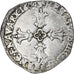 France, Henri IV, 1/8 Ecu, 1604, Bayonne, 3rd type, VF(30-35), Silver