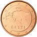 Estónia, Euro Cent, 2011, Vantaa, BU, MS(65-70), Aço Cromado a Cobre, KM:61
