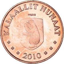 Monnaie, Groenland, 50 Öre, 2010, Renard polaire., SPL, Cuivre