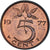 Moneta, Paesi Bassi, Juliana, 5 Cents, 1977, BB, Bronzo, KM:181