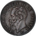 Moeda, Itália, Vittorio Emanuele II, Centesimo, 1867, Milan, EF(40-45), Cobre