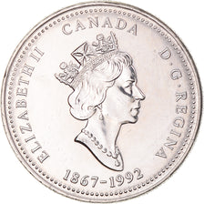 Coin, Canada, Elizabeth II, Newfounland, 25 Cents, 1992, Royal Canadian Mint