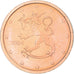 Finlândia, 2 Euro Cent, 2004, MS(64), Aço Cromado a Cobre, KM:99