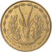 Münze, West African States, 5 Francs, 2013, SS+, Aluminum-Nickel-Bronze, KM:2a