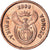 Monnaie, Afrique du Sud, 5 Cents, 2000, TTB+, Acier plaqué cuivre, KM:223
