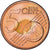 Lithuania, 5 Euro Cent, 2015, MS(63), Copper Plated Steel, KM:207