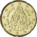 San Marino, 20 Euro Cent, 2016, Rome, MS(65-70), Mosiądz, KM:New