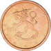 Finland, 2 Euro Cent, 2004, Vantaa, PR, Copper Plated Steel, KM:99