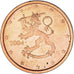 Finland, 2 Euro Cent, 2004, ZF+, Copper Plated Steel, KM:99