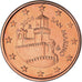 San Marino, 5 Euro Cent, 2006, Rome, MS(63), Aço Cromado a Cobre, KM:442