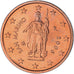 San Marino, 2 Euro Cent, 2006, Rome, MS(63), Aço Cromado a Cobre, KM:441