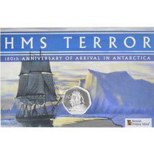 Münze, British Antarctic Territory, 50 Pence, 2021, Pobjoy Mint, HMS TERROR.