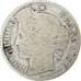 Moeda, França, Cérès, 50 Centimes, 1871, Paris, VG(8-10), Prata, KM:834.1