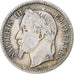 Moneta, Francia, Napoleon III, Franc, 1866, Strasbourg, MB, Argento, KM:806.2