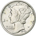 États-Unis, Mercury Dime, Dime, 1943, U.S. Mint, Philadelphie, SUP, Argent