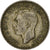 Groot Bretagne, George VI, Florin, Two Shillings, 1939, ZF, Zilver, KM:855