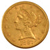 Stati Uniti, Coronet Head, $5, Half Eagle, 1887, U.S. Mint, Philadelphia, SPL...