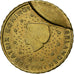 Países Bajos, 10 Euro Cent, 2001, error cud coin, EBC, Cobre - níquel - cinc