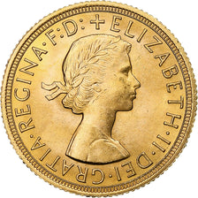 Gran Bretagna, Elizabeth II, Sovereign, 1962, SPL, Oro, KM:908