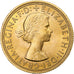 Great Britain, Elizabeth II, Sovereign, 1962, Gold, MS(63), KM:908