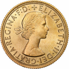 Gran Bretaña, Elizabeth II, Sovereign, 1963, SC, Oro, KM:908