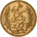 Túnez, Ali Bey, 20 Francs, 1892, Paris, Oro, MBC, Lecompte:444, KM:227