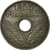 Coin, France, État français, 20 Centimes, 1944, Paris, AU(55-58), Zinc