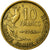 Moneta, Francia, Guiraud, 10 Francs, 1954, Paris, BB, Alluminio-bronzo