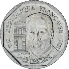Moeda, França, Pasteur, 2 Francs, 1995, MS(63), Níquel, KM:1119, Gadoury:549