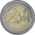 Alemania, 2 Euro, error wrong ring, 2007, Hambourg, Cobre - níquel, EBC