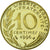 Moneta, Francia, Marianne, 10 Centimes, 1996, Paris, FDC, Alluminio-bronzo