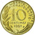 Moneta, Francja, Marianne, 10 Centimes, 1997, Paris, MS(65-70), Aluminium-Brąz