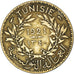 Coin, Tunisia, Franc, 1921