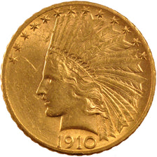 Stati Uniti, Indian Head, $10, Eagle, 1910, U.S. Mint, Philadelphia, SPL-, Or...