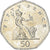 Moneda, Gran Bretaña, 50 Pence, 2000