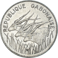 Moneda, Gabón, 100 Francs, 1985