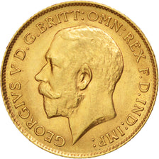 Gran Bretagna, George V, 1/2 Sovereign, 1913, SPL-, Oro, KM:819