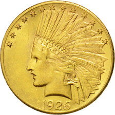 Stati Uniti, Indian Head, $10, Eagle, 1926, U.S. Mint, Philadelphia, BB+, Oro...