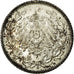 Coin, GERMANY - EMPIRE, 1/2 Mark, 1913, Berlin, MS(63), Silver, KM:17