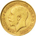 Gran Bretagna, George V, 1/2 Sovereign, 1912, BB+, Oro, KM:819