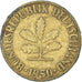 Moeda, Alemanha, 10 Pfennig, 1950