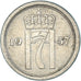 Monnaie, Norvège, 10 Öre, 1957