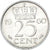Moeda, Países Baixos, 25 Cents, 1960