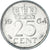 Münze, Niederlande, 25 Cents, 1964